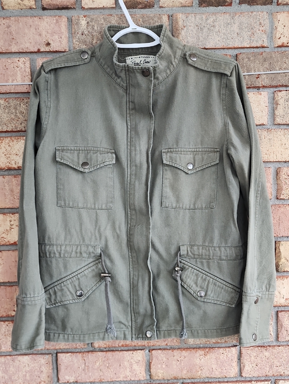 Sheryl Crow Size Small Olive Military-Style Utility Jacket